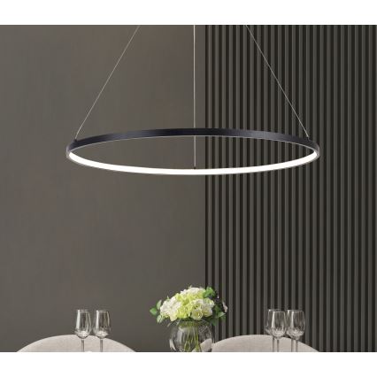 Zuma Line - Lámpara LED colgante LED/28W/230V 3000/4000/6000K diá. 60 cm negro