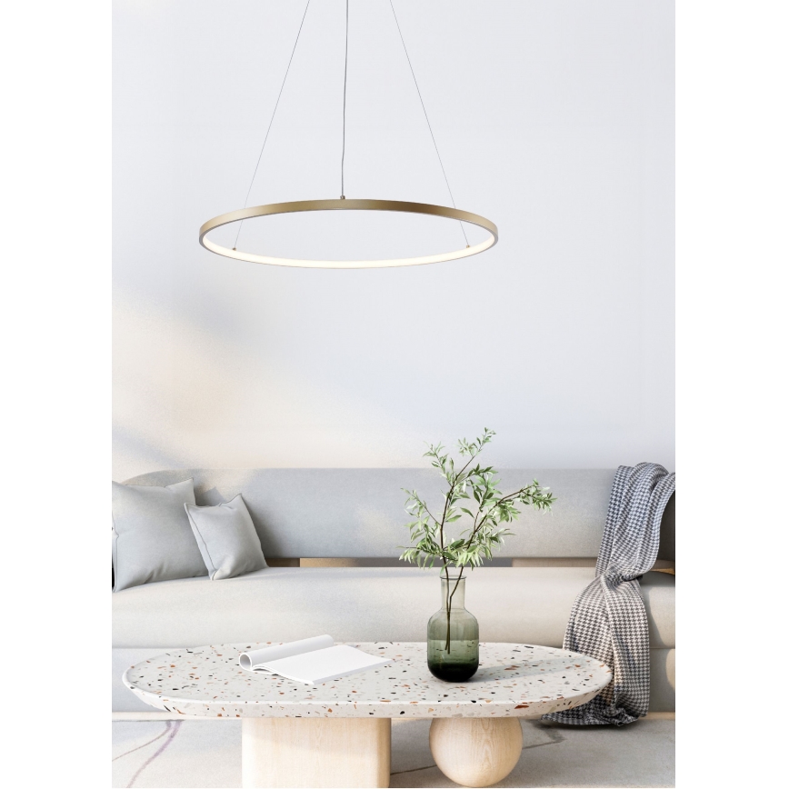 Zuma Line - Lámpara LED colgante LED/28W/230V 3000/4000/6000K diá. 60 cm dorado