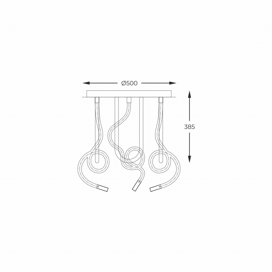 Zuma Line - Lámpara de techo LED LED/45W/230V 3000/4000/6000K negro