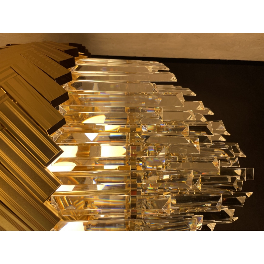 Zuma Line - Lámpara colgante con cadena 9xE14/40W/230V dorado