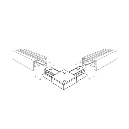 Zuma Line - Foco para sistema de rieles 8xGU10/10W/230V blanco + accesorios para rieles