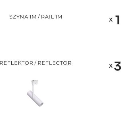 Zuma Line - Foco para sistema de riel 3xGU10/35W/230V blanco