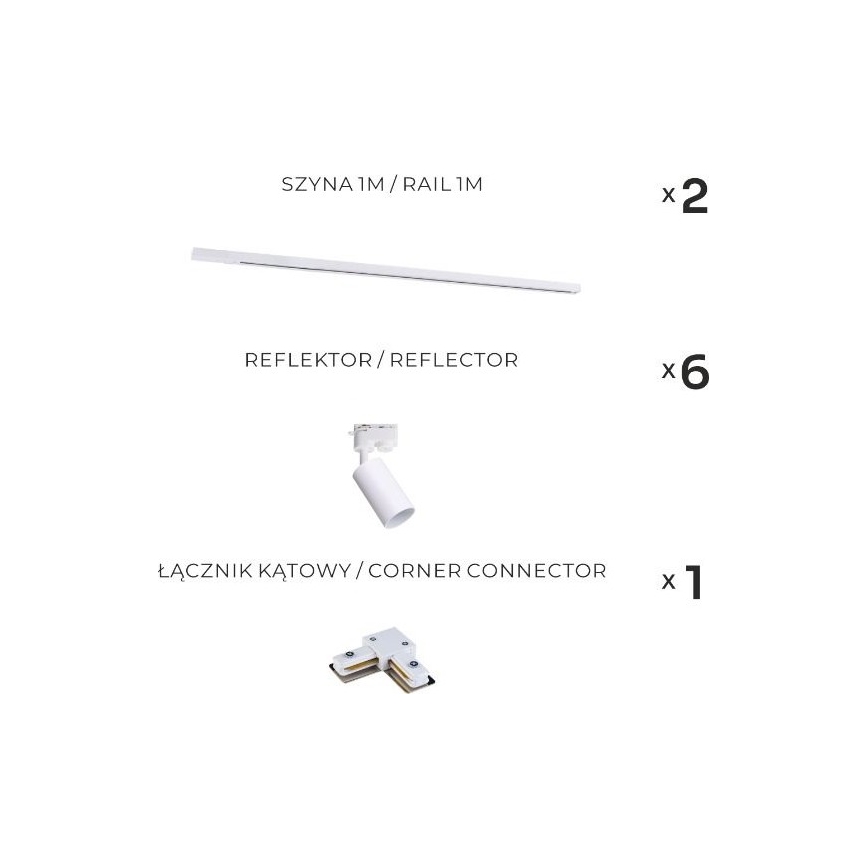 Zuma Line - Foco empotrado en el sistema 6xGU10/35W/230V blanco