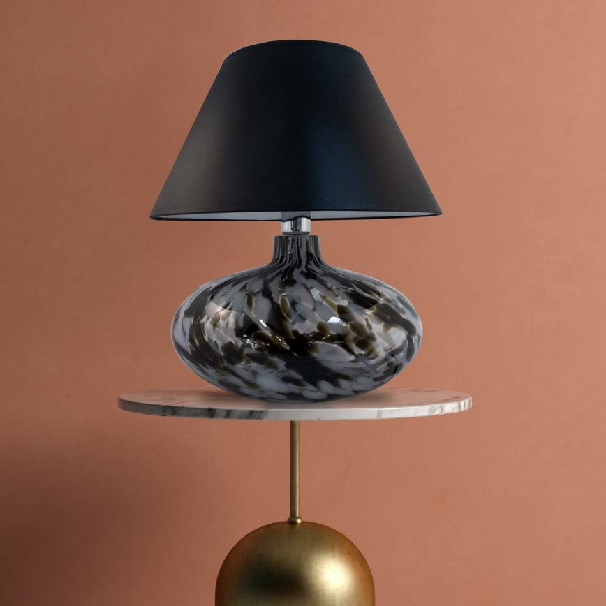Zuma Line - Lámpara de mesa 1xE27/60W/230V negro