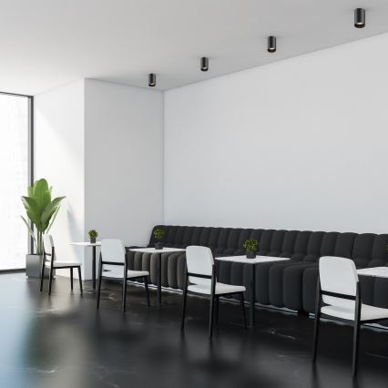 Zuma Line - Foco empotrable LED RGBW regulable 1xGU10/6W/230V negro + mando a distancia