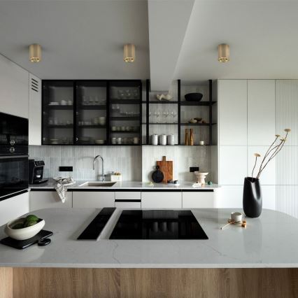 Zuma Line - Foco empotrable LED RGBW regulable 1xGU10/6W/230V dorado + mando a distancia