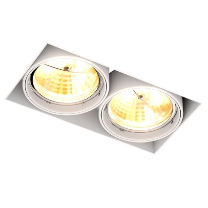 Zuma Line - Lámpara colgante 2xGU10-AR111/15W/230V blanco
