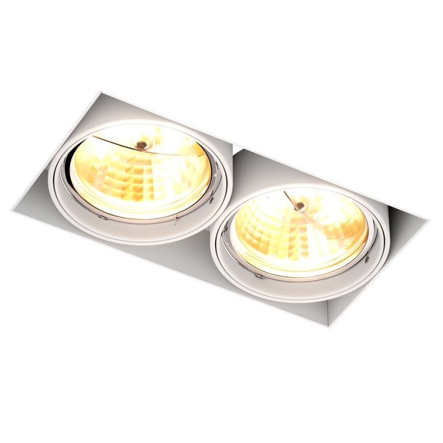 Zuma Line - Lámpara colgante 2xGU10-AR111/15W/230V blanco