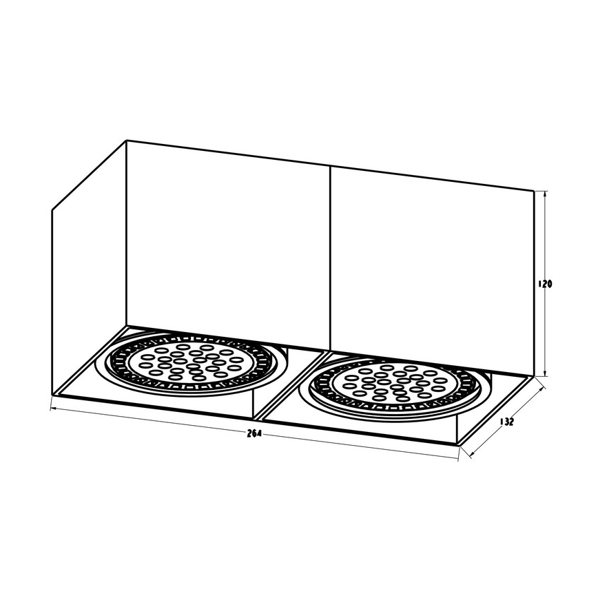 Zuma Line - Foco 2xGU10-ES111/15W/230V blanco