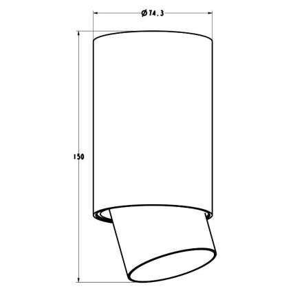 Zuma Line - Foco 1xGU10/50W/230V blanco