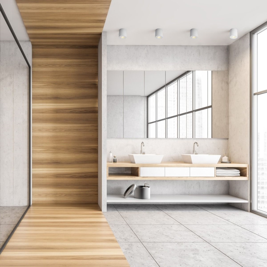 Zuma Line - LED RGBW regulable foco empotrable para baño 1xGU10/6W/230V IP44 blanco + mando a distancia