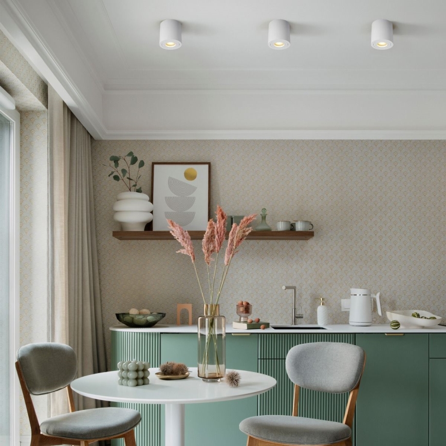 Zuma Line - LED RGBW regulable foco empotrable para baño 1xGU10/6W/230V IP44 blanco + mando a distancia