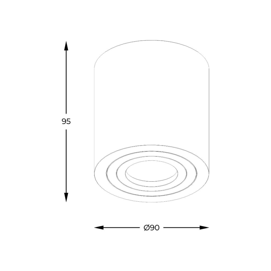 Zuma Line - Lámpara empotrable LED RGBW regulable para baño 1xGU10/6W/230V IP44 negra + mando a distancia