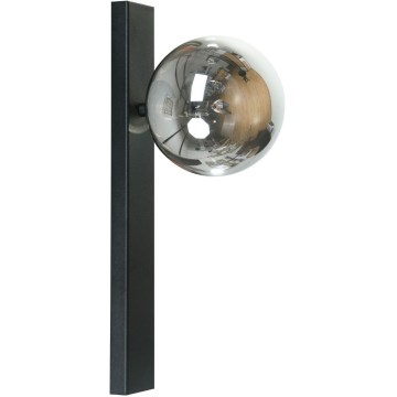 Zuma Line - Aplique de pared 1xG9/8W/230V negro/negro ahumado