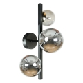 Zuma Line - Aplique de pared 3xG9/8W/230V negro/negro ahumado