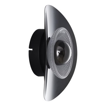 Zuma Line - Aplique de pared LED/8W/230V negro/negro ahumado