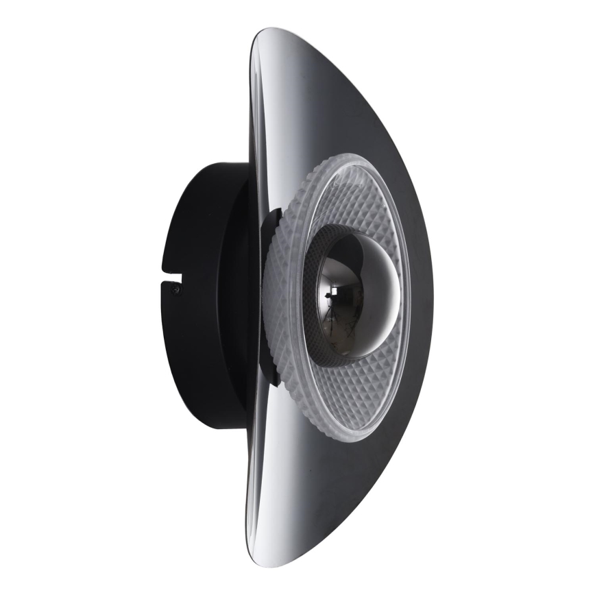 Zuma Line - Aplique de pared LED/8W/230V negro/negro ahumado