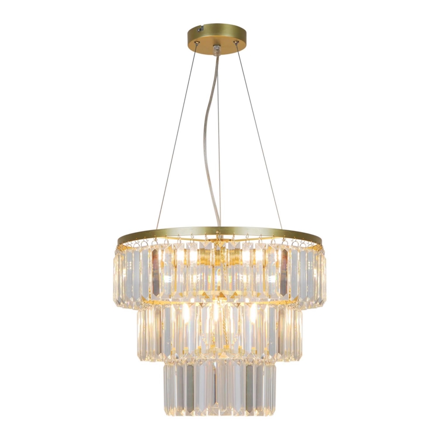 Zuma Line - Araña de cristal 4xE14/40W/230V dorado