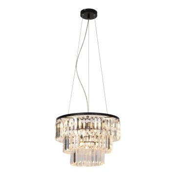 Zuma Line - Araña de cristal 4xE14/40W/230V negro