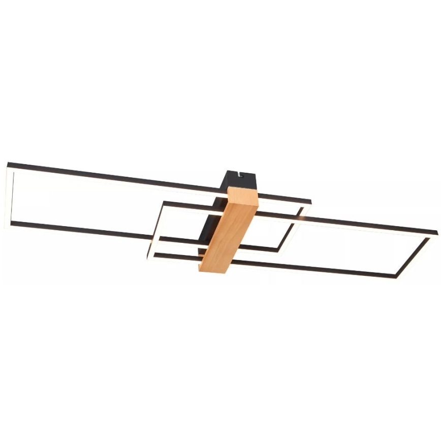 Zuma Line - Plafón LED LED/39W/230V 3000K negro/pino