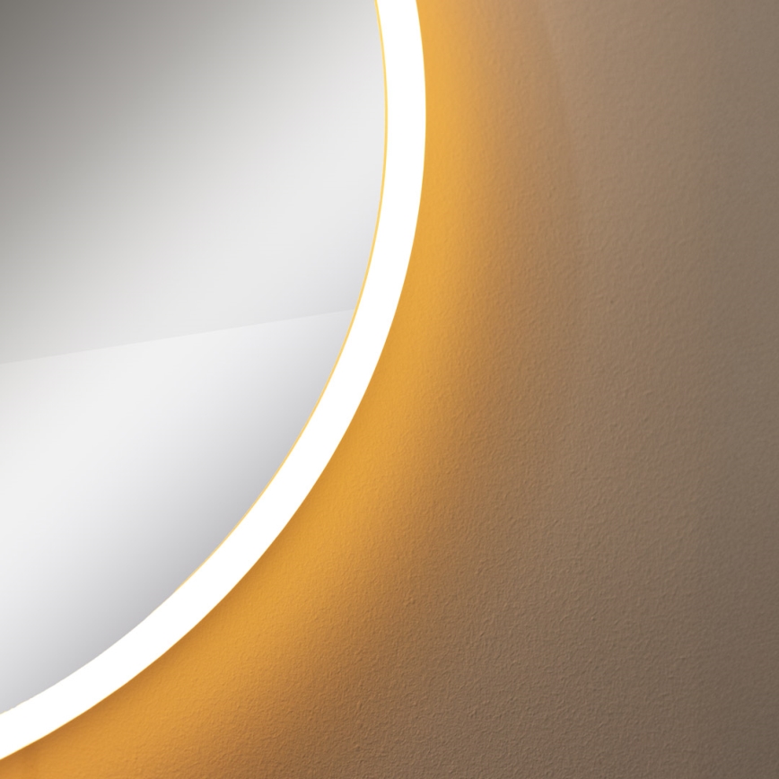 Zuma Line D2526 - Espejo de baño LED con retroiluminación 24W/230V 3000/4000/6000K IP44 blanco/dorado