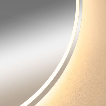Zuma Line - Espejo de baño LED calefactado con retroiluminación LED/24W/230V 3000/4000/6000K d. 80 cm IP44
