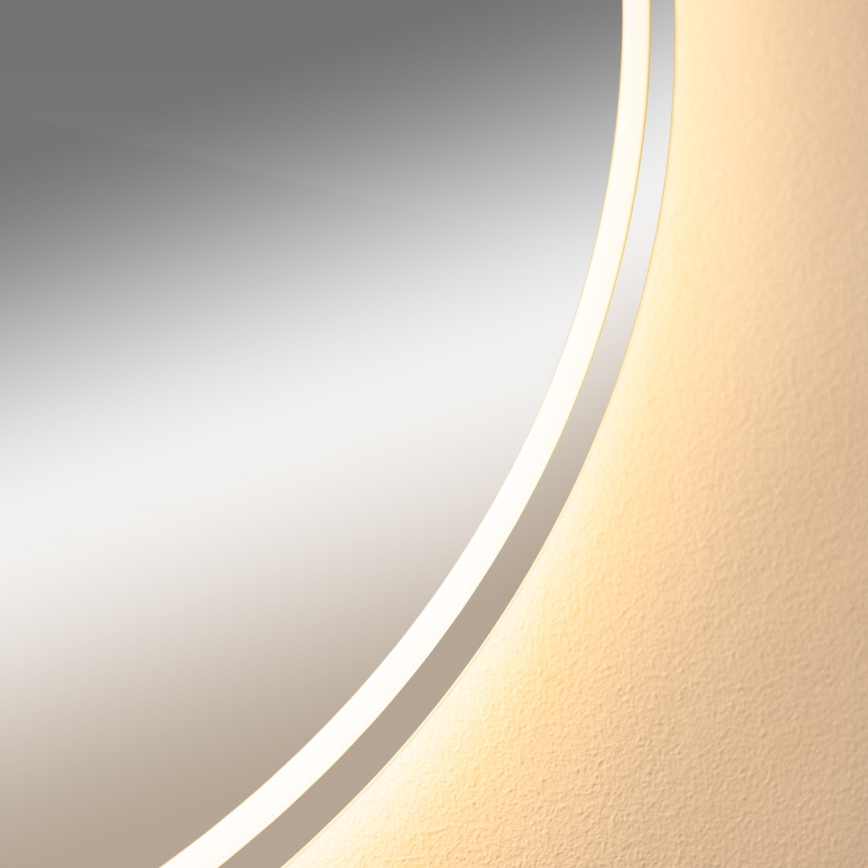 Zuma Line - Espejo de baño LED calefactado con retroiluminación LED/24W/230V 3000/4000/6000K d. 80 cm IP44