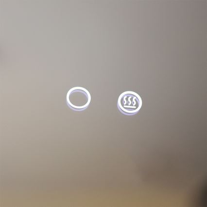 Zuma Line - Espejo de baño LED calefactado con retroiluminación LED/24W/230V 3000/4000/6000K d. 80 cm IP44