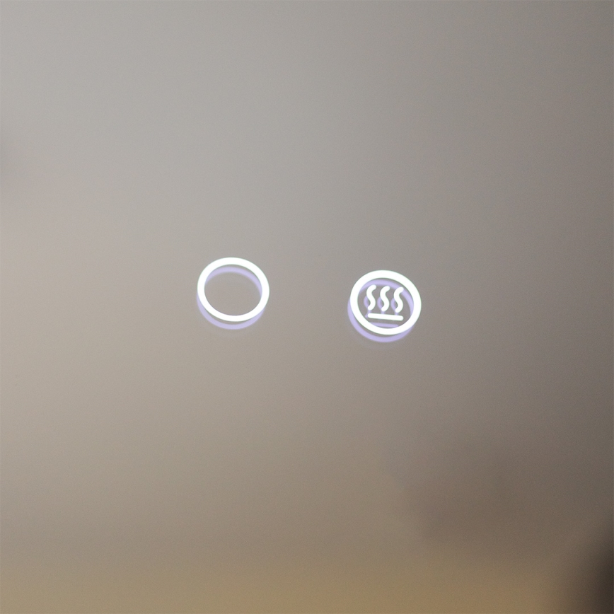 Zuma Line - Espejo de baño LED calefactado con retroiluminación LED/24W/230V 3000/4000/6000K d. 80 cm IP44