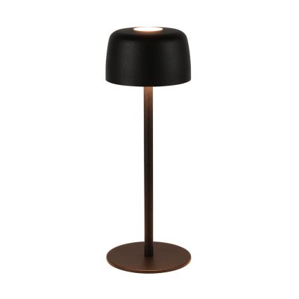 Zuma Line - Lámpara de mesa LED recargable y regulable LED/2W/1200 mAh IP44 negro