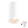 Zuma Line - Foco empotrable LED RGBW regulable 1xGU10/6W/230V blanco + mando a distancia