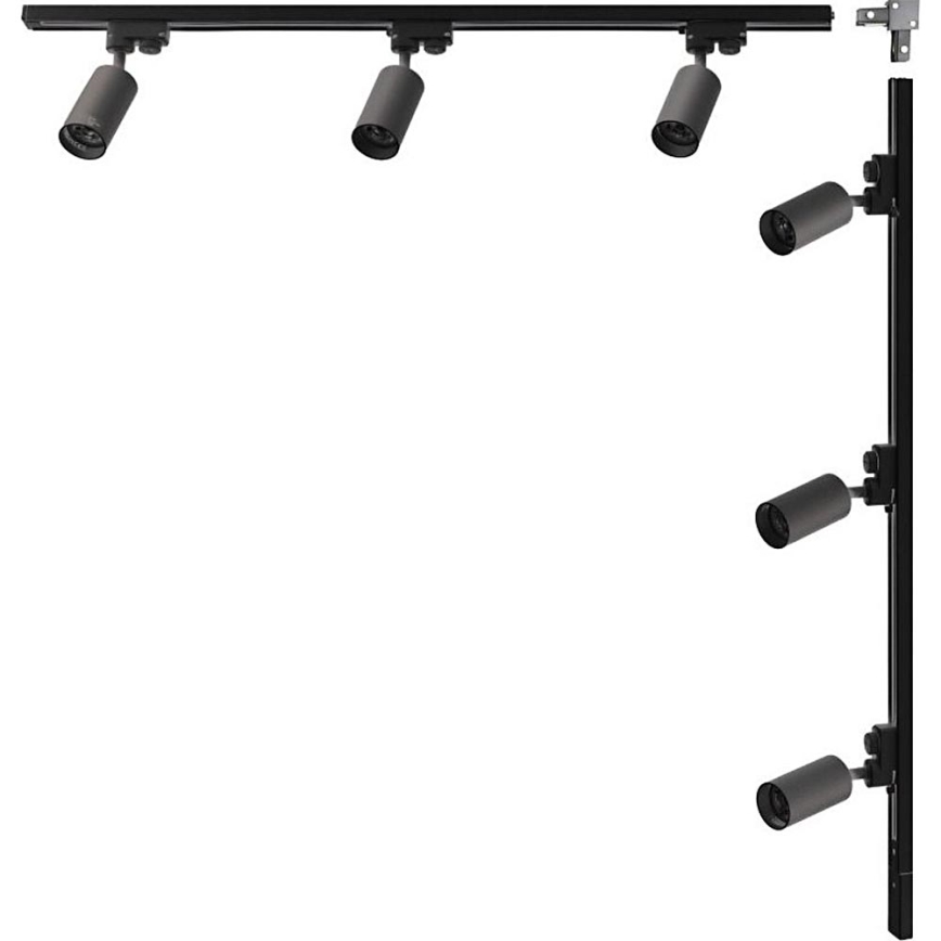 Zuma Line - Foco empotrado en el sistema 6xGU10/35W/230V negro