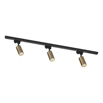 Zuma Line - Foco empotrado en el sistema de riel 3xGU10/35W/230V negro/dorado