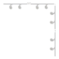 Zuma Line - Foco en sistema de riel 8xGU10/15W/230V blanco