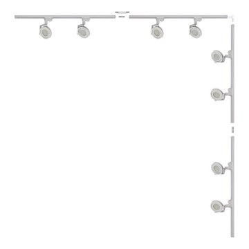 Zuma Line - Foco en sistema de riel 8xGU10/15W/230V blanco