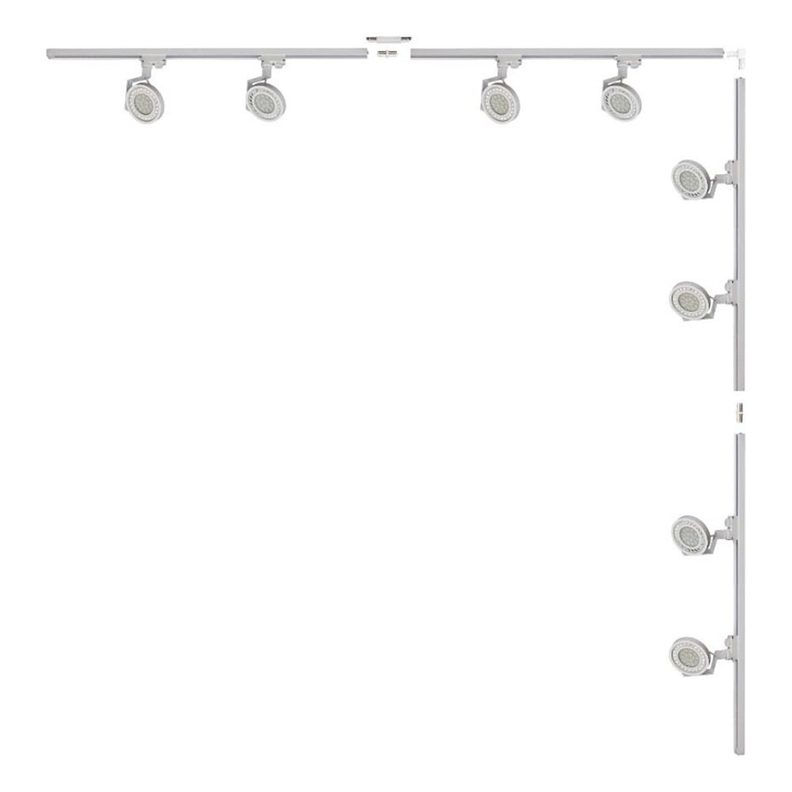 Zuma Line - Foco en sistema de riel 8xGU10/15W/230V blanco