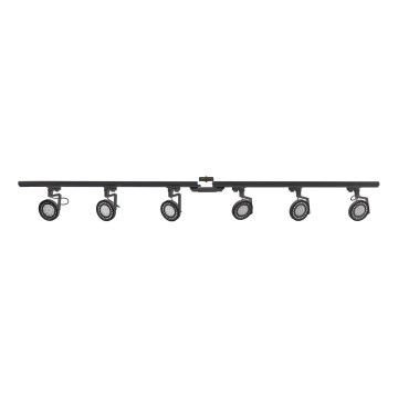 Zuma Line - Foco para sistema de rieles 6xGU10/10W/230V negro