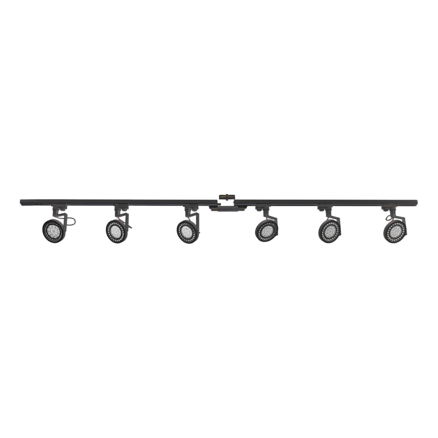 Zuma Line - Foco para sistema de rieles 6xGU10/10W/230V negro