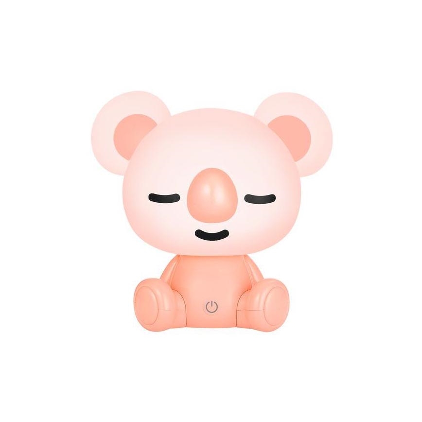 Zuma Line - Lámpara LED de mesa táctil infantil regulable LED/3W/230V rosa koala