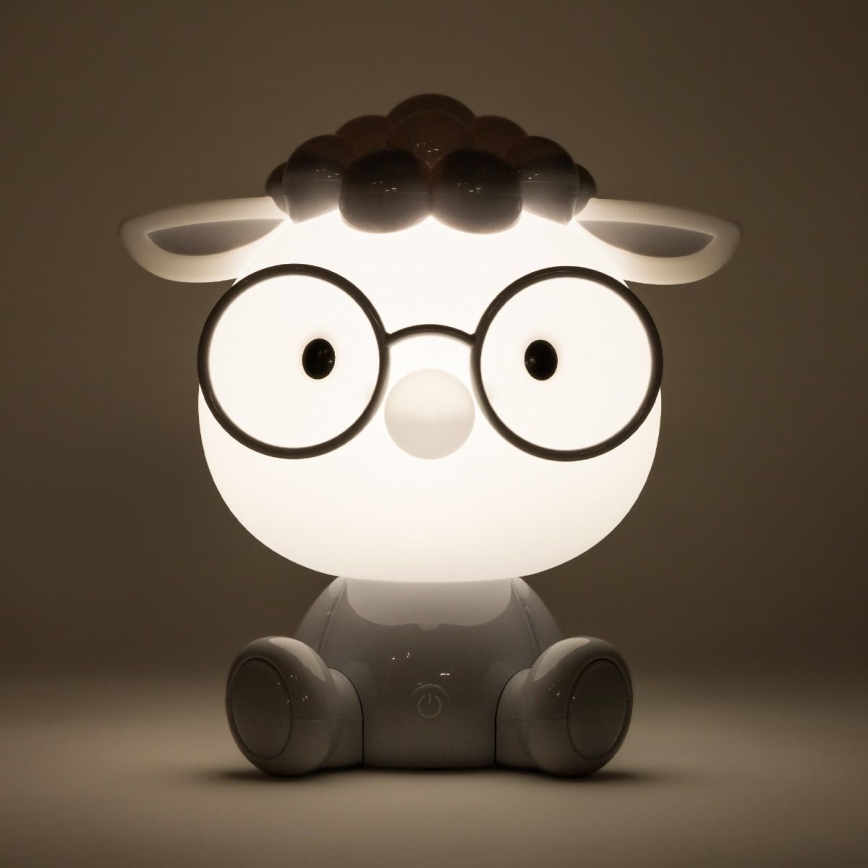 Zuma Line - Lámpara LED de mesa táctil infantil regulable LED/3W/230V oveja gris