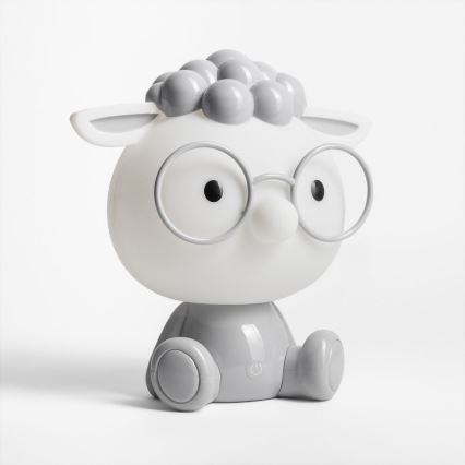 Zuma Line - Lámpara LED de mesa táctil infantil regulable LED/3W/230V oveja gris