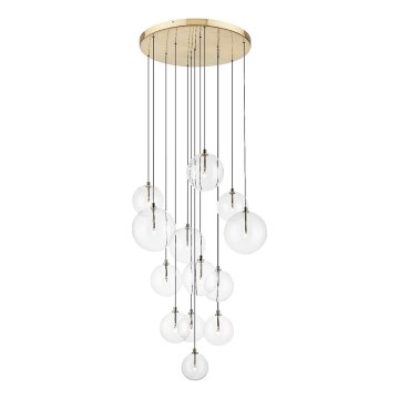 Zuma Line - Lámpara colgante con cable 13xG9/2W/230V dorada