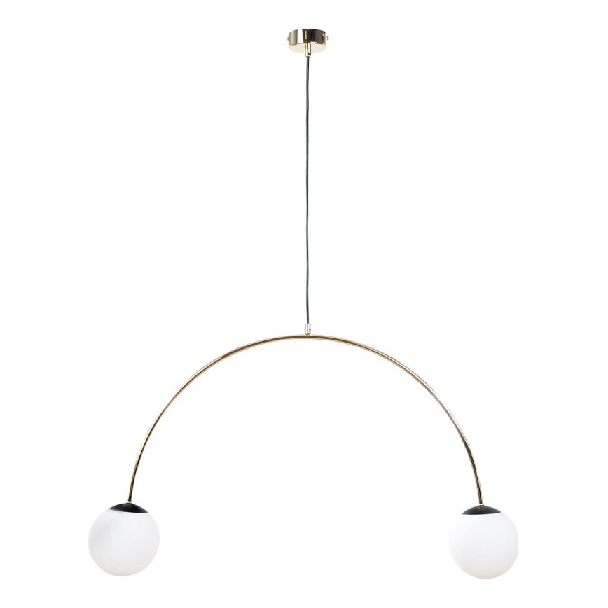 Zuma Line - Lámpara colgante con cable 2xE14/10W/230V dorada