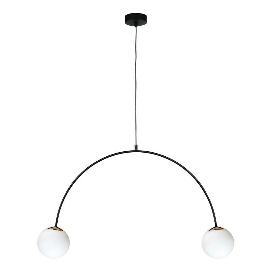 Zuma Line - Lámpara colgante con cable 2xE14/10W/230V negra