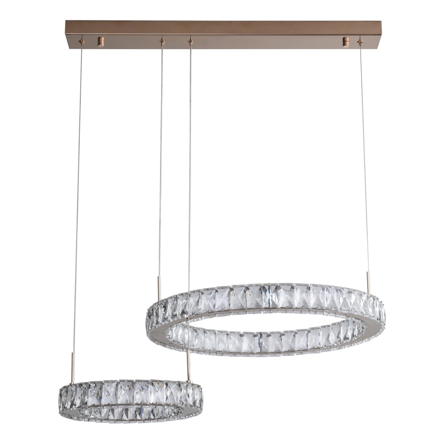 Zuma Line - Lámpara colgante LED con cable LED/36W/230V oro rosa