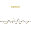 Zuma Line - Lámpara colgante LED con cable LED/60W/230V dorada
