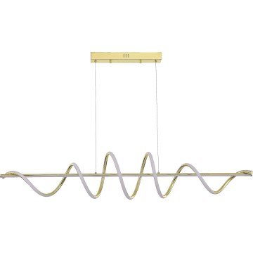 Zuma Line - Lámpara colgante LED con cable LED/60W/230V dorada