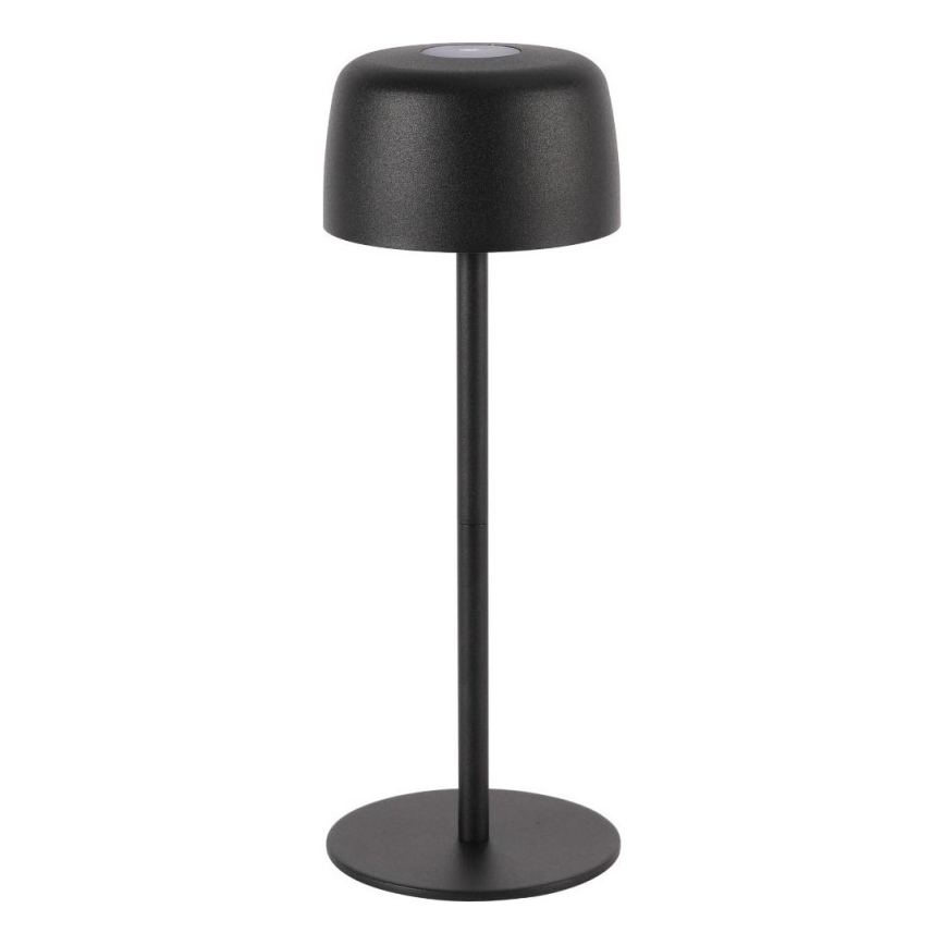Zuma Line - Lámpara de mesa LED recargable y regulable LED/2W/1200 mAh IP44 negro