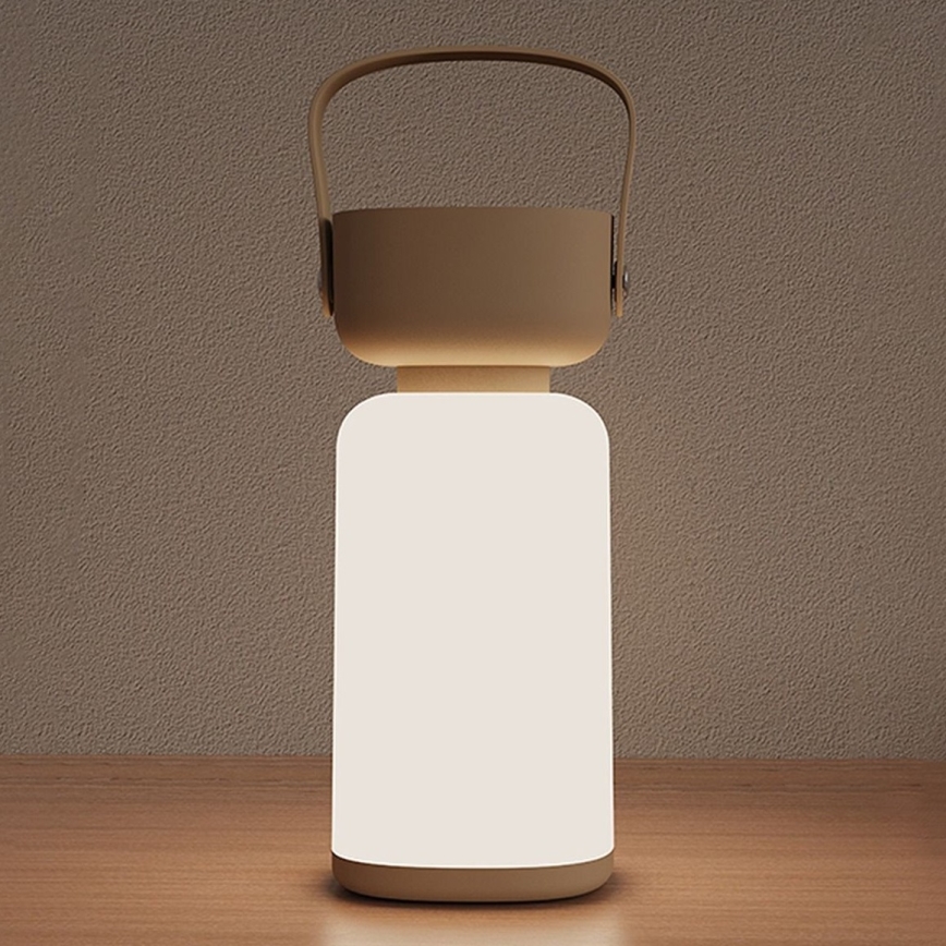Zuma Line - Lámpara de mesa LED recargable y regulable LED/3W/1200 mAh 3000/4000/6500K IP44 marrón