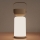 Zuma Line - Lámpara de mesa LED recargable y regulable LED/3W/1200 mAh 3000/4000/6500K IP44 marrón